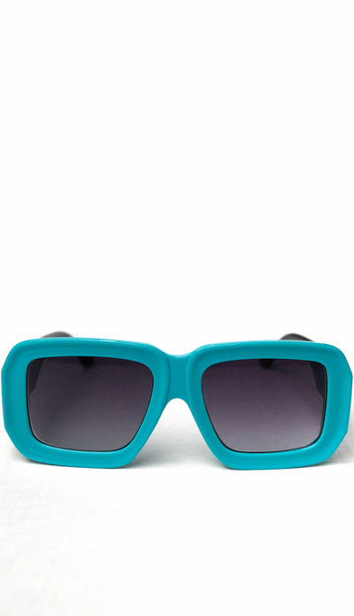 Square Retro Bold Flat top Sunglasses