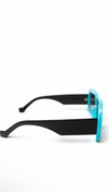 Square Retro Bold Flat top Sunglasses