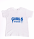 Girls Tour Kids Tee - White & Blue