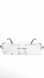 Clear Tinted Square Frame Sunglasses