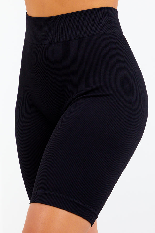 thick black cycling shorts