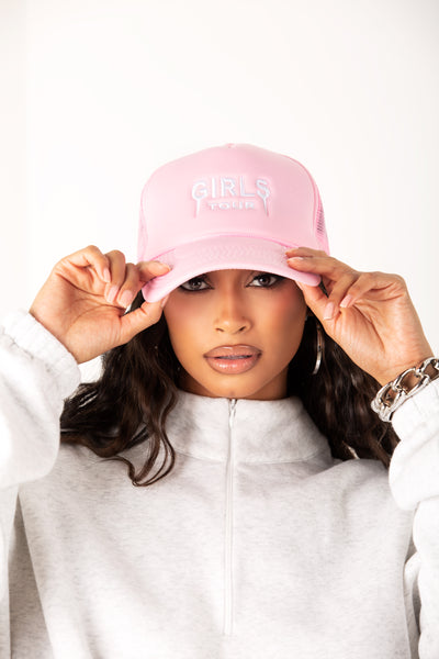 Girls Tour Trucker Hat Pink